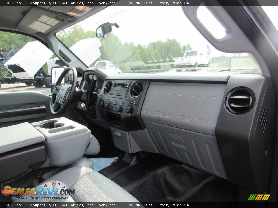 2015 Ford F250 Super Duty XL Super Cab 4x4 Ingot Silver / Steel Photo #12