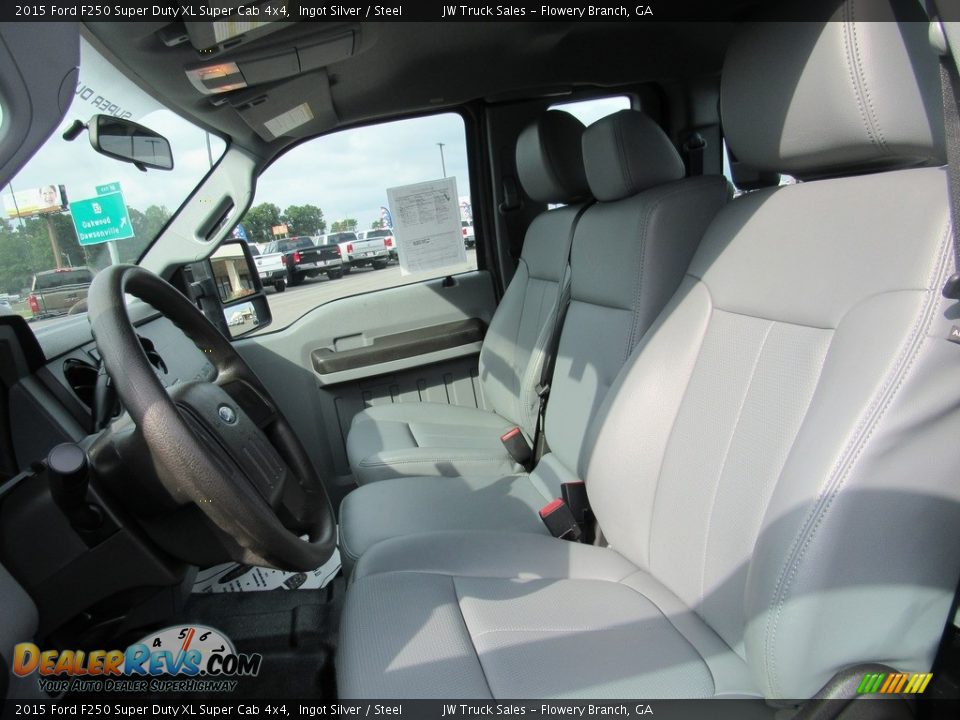 2015 Ford F250 Super Duty XL Super Cab 4x4 Ingot Silver / Steel Photo #15