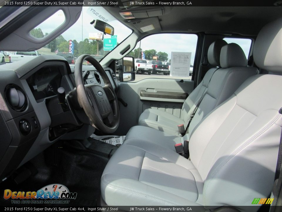 2015 Ford F250 Super Duty XL Super Cab 4x4 Ingot Silver / Steel Photo #16