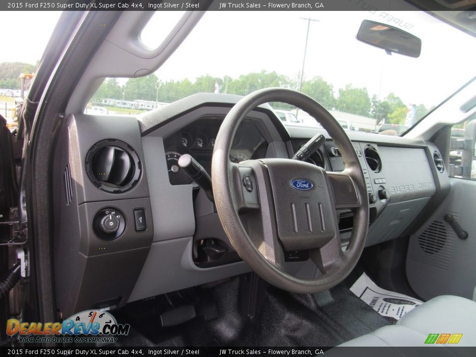 2015 Ford F250 Super Duty XL Super Cab 4x4 Ingot Silver / Steel Photo #17
