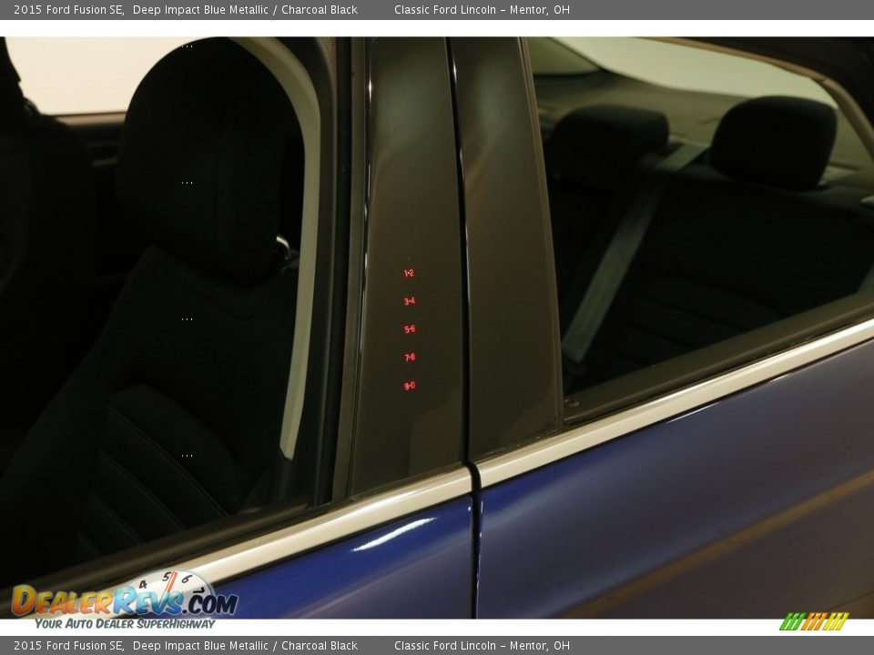 2015 Ford Fusion SE Deep Impact Blue Metallic / Charcoal Black Photo #4