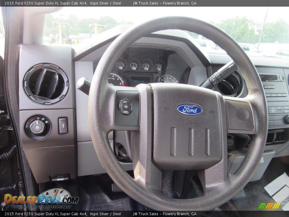 2015 Ford F250 Super Duty XL Super Cab 4x4 Ingot Silver / Steel Photo #18