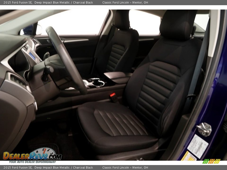 2015 Ford Fusion SE Deep Impact Blue Metallic / Charcoal Black Photo #6