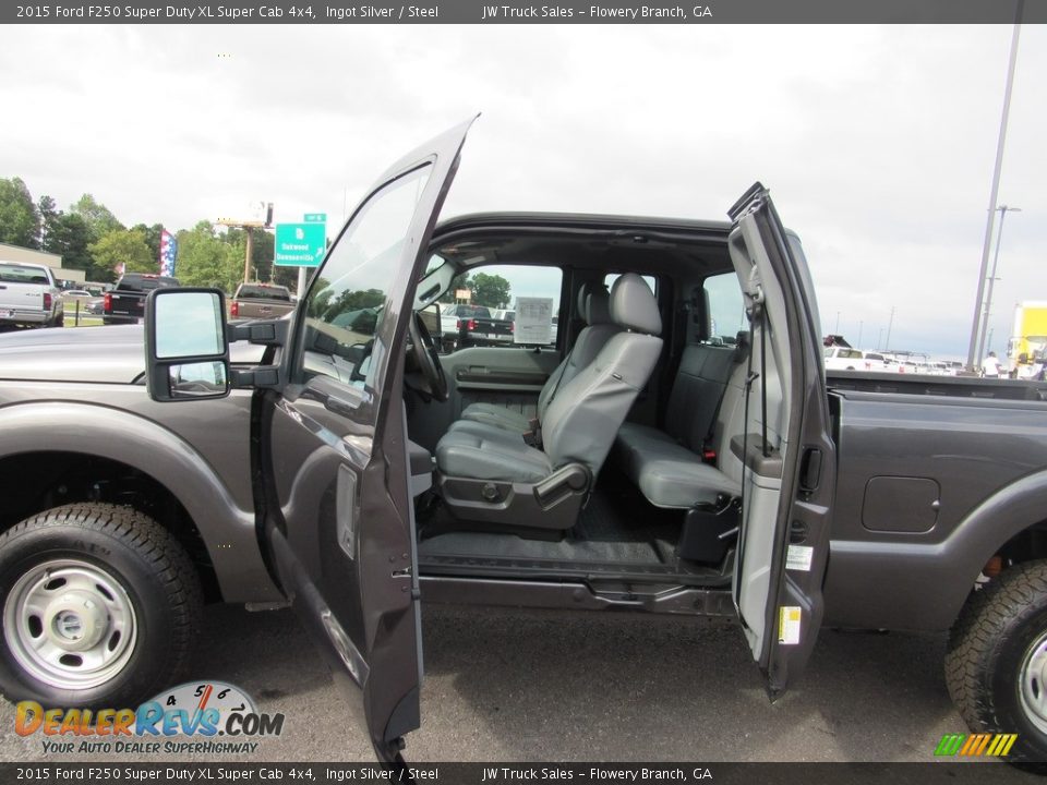 2015 Ford F250 Super Duty XL Super Cab 4x4 Ingot Silver / Steel Photo #22