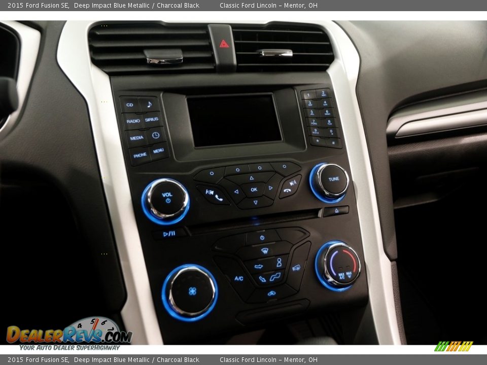 2015 Ford Fusion SE Deep Impact Blue Metallic / Charcoal Black Photo #10
