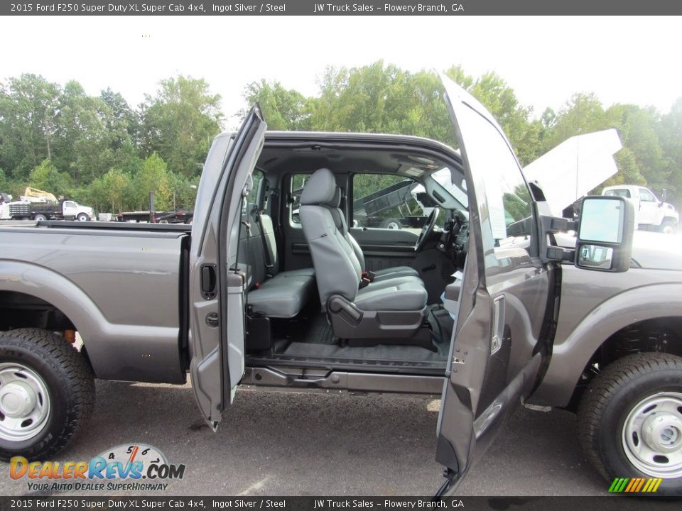 2015 Ford F250 Super Duty XL Super Cab 4x4 Ingot Silver / Steel Photo #24