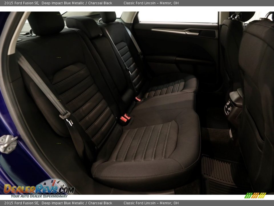 2015 Ford Fusion SE Deep Impact Blue Metallic / Charcoal Black Photo #15