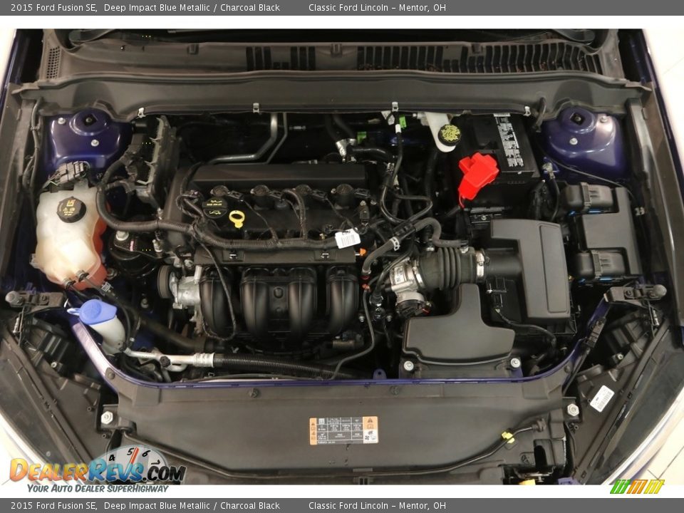 2015 Ford Fusion SE Deep Impact Blue Metallic / Charcoal Black Photo #18