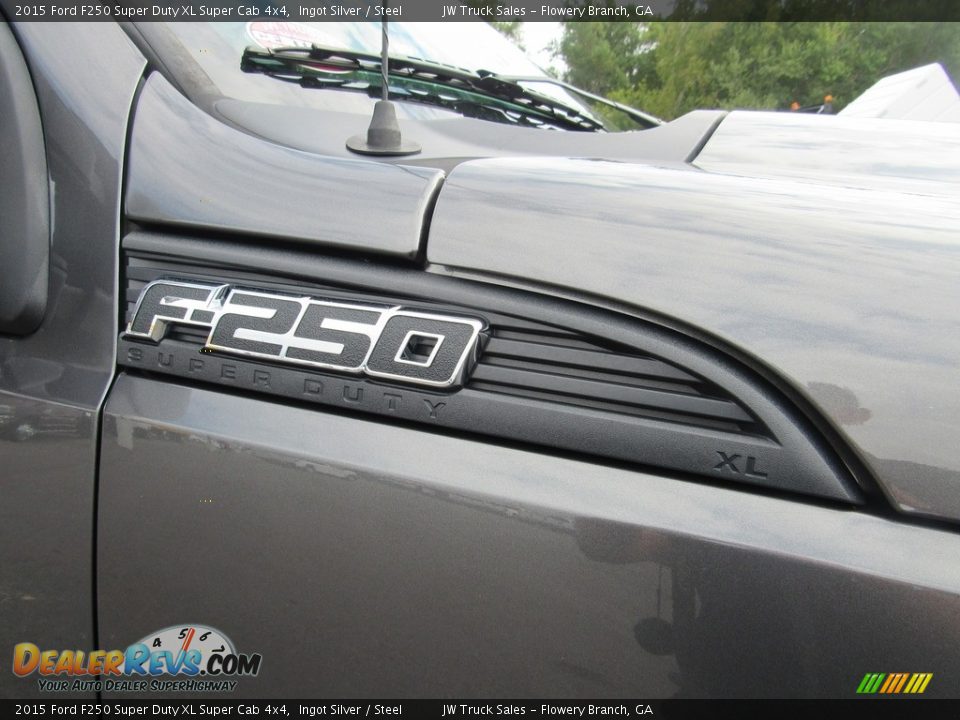2015 Ford F250 Super Duty XL Super Cab 4x4 Ingot Silver / Steel Photo #34