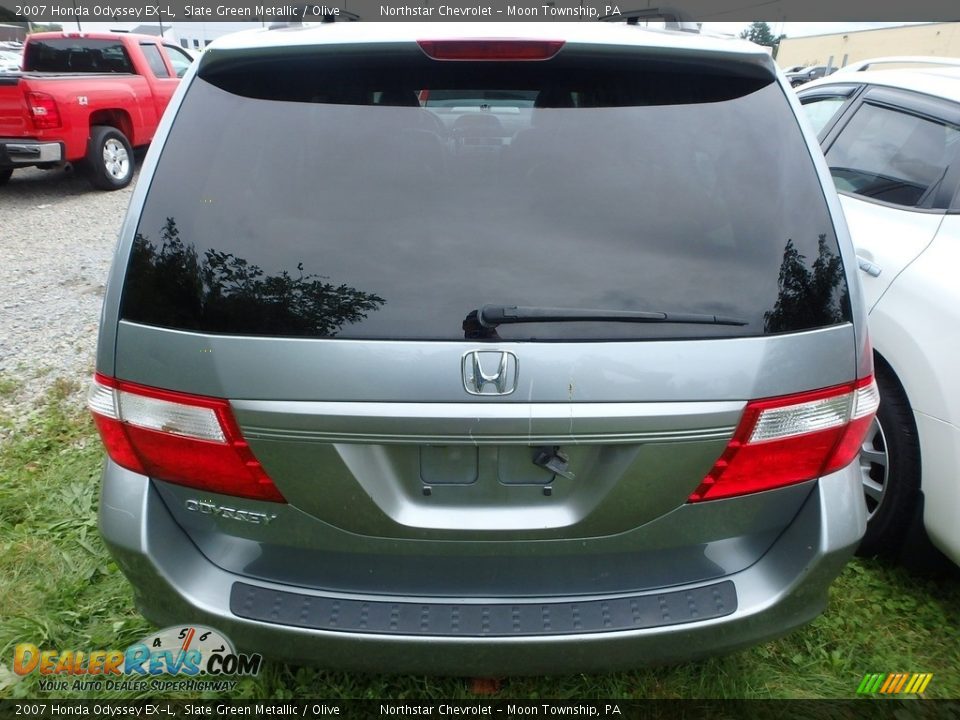 2007 Honda Odyssey EX-L Slate Green Metallic / Olive Photo #3