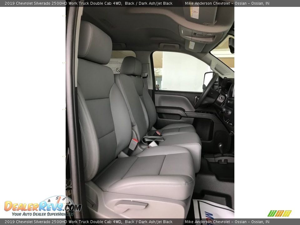 2019 Chevrolet Silverado 2500HD Work Truck Double Cab 4WD Black / Dark Ash/Jet Black Photo #8