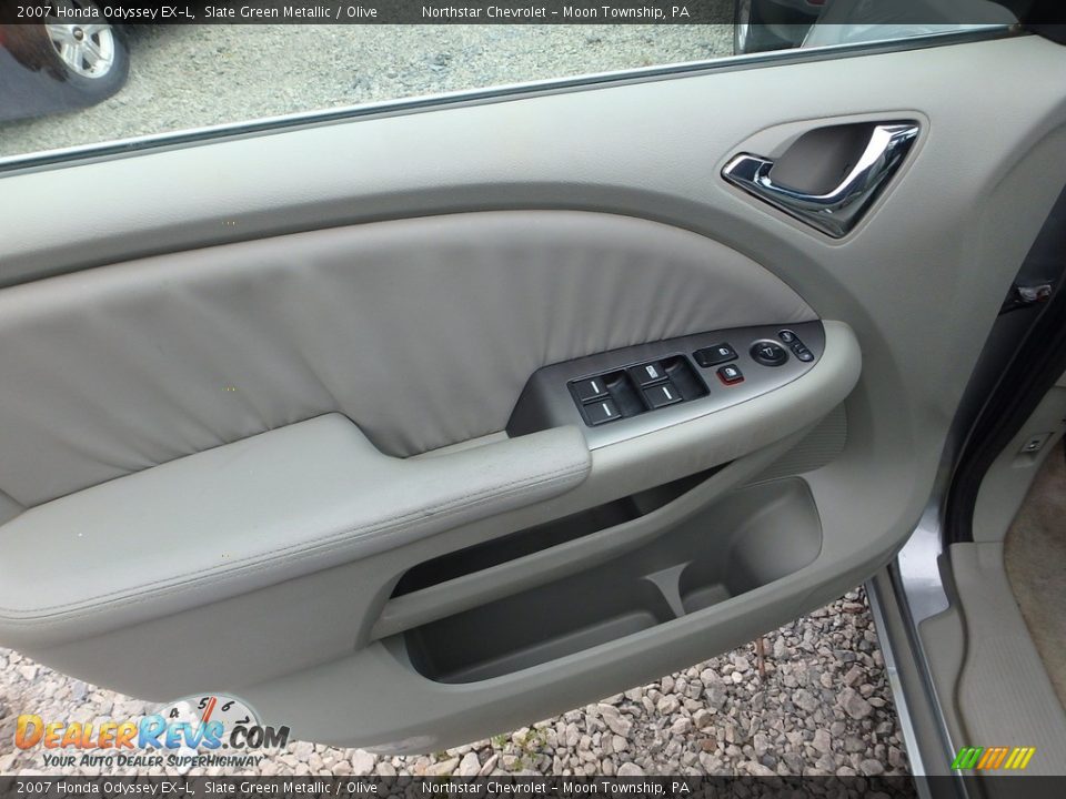 2007 Honda Odyssey EX-L Slate Green Metallic / Olive Photo #10