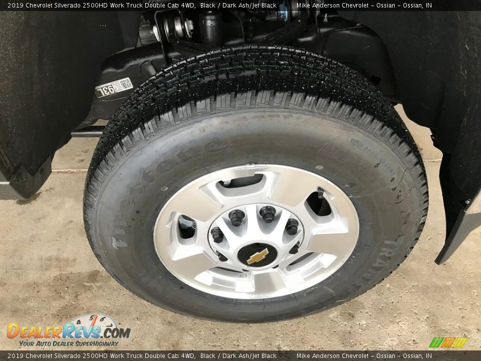 2019 Chevrolet Silverado 2500HD Work Truck Double Cab 4WD Black / Dark Ash/Jet Black Photo #20