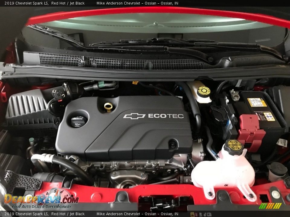 2019 Chevrolet Spark LS Red Hot / Jet Black Photo #14