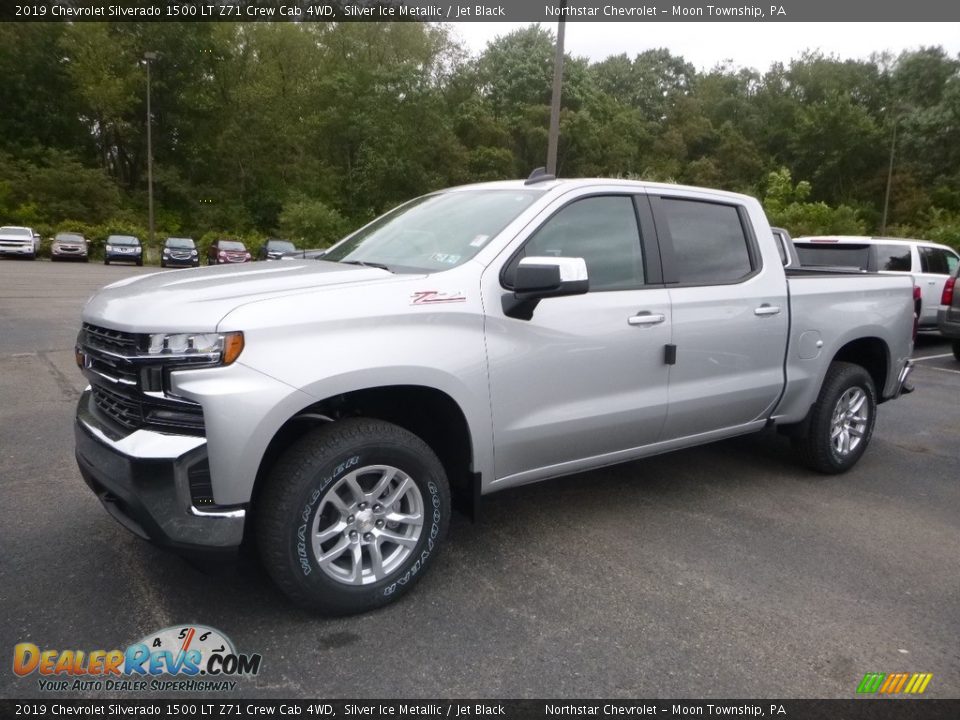 2019 Chevrolet Silverado 1500 LT Z71 Crew Cab 4WD Silver Ice Metallic / Jet Black Photo #1