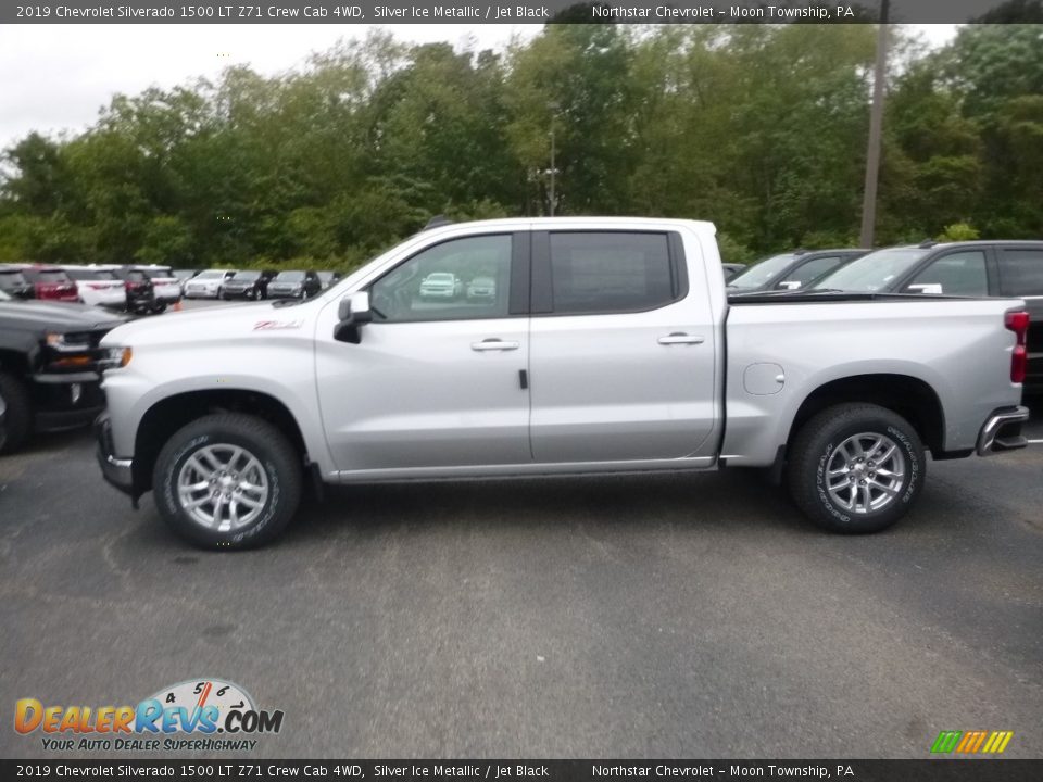 2019 Chevrolet Silverado 1500 LT Z71 Crew Cab 4WD Silver Ice Metallic / Jet Black Photo #2
