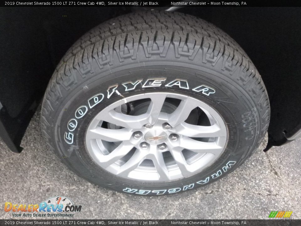 2019 Chevrolet Silverado 1500 LT Z71 Crew Cab 4WD Silver Ice Metallic / Jet Black Photo #9