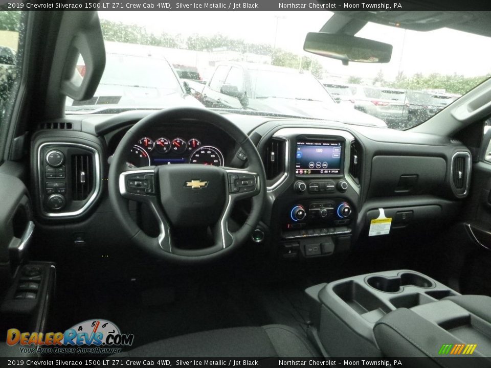 2019 Chevrolet Silverado 1500 LT Z71 Crew Cab 4WD Silver Ice Metallic / Jet Black Photo #13