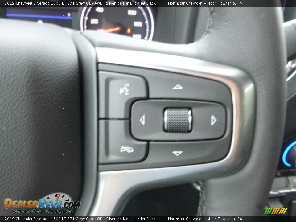 2019 Chevrolet Silverado 1500 LT Z71 Crew Cab 4WD Silver Ice Metallic / Jet Black Photo #19