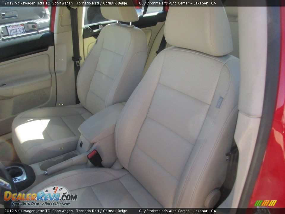 2012 Volkswagen Jetta TDI SportWagen Tornado Red / Cornsilk Beige Photo #8