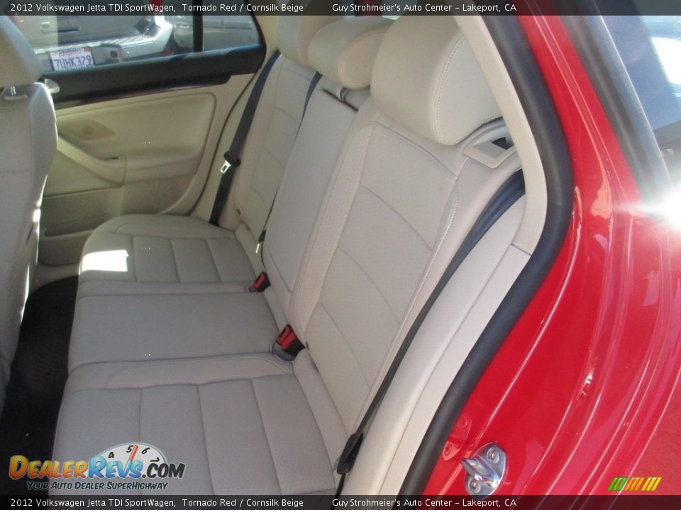 2012 Volkswagen Jetta TDI SportWagen Tornado Red / Cornsilk Beige Photo #9