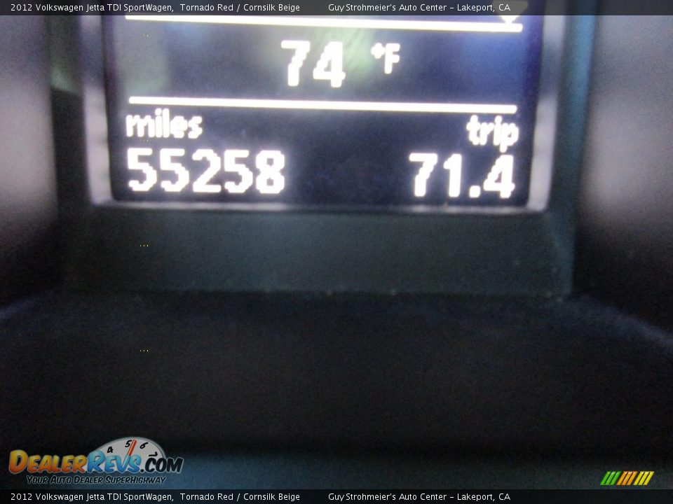 2012 Volkswagen Jetta TDI SportWagen Tornado Red / Cornsilk Beige Photo #11
