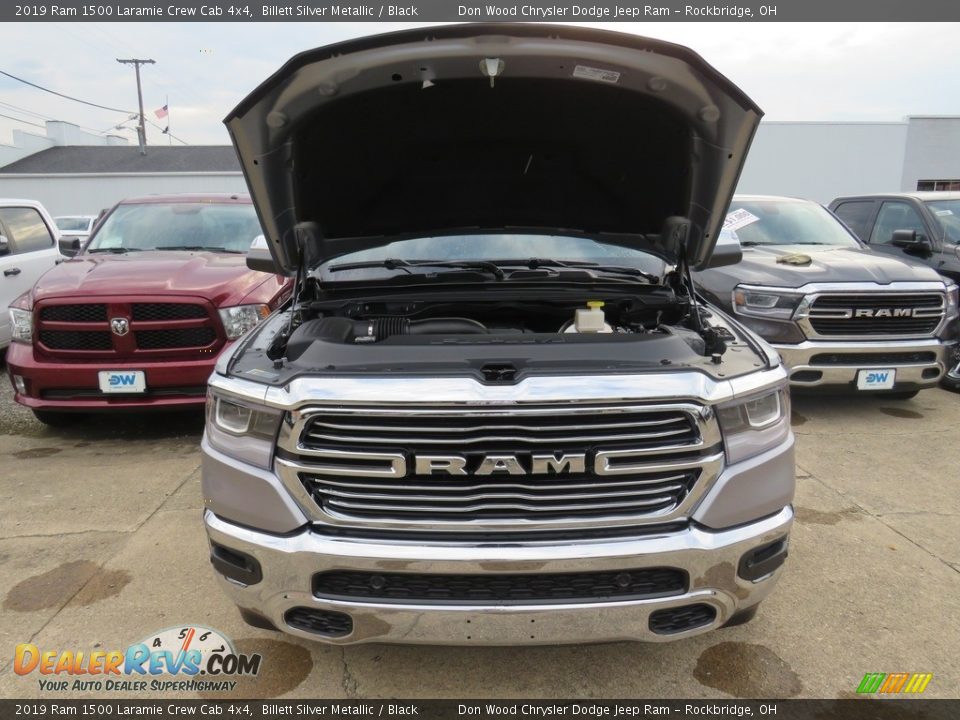 2019 Ram 1500 Laramie Crew Cab 4x4 Billett Silver Metallic / Black Photo #6