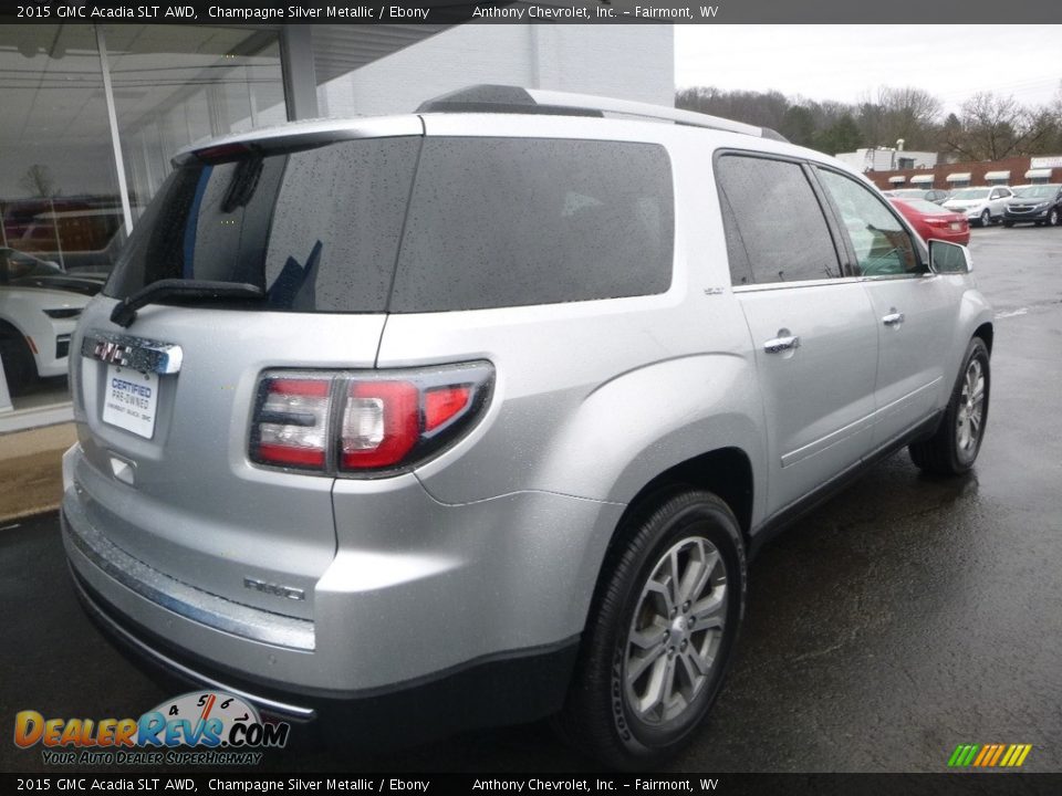 2015 GMC Acadia SLT AWD Champagne Silver Metallic / Ebony Photo #4