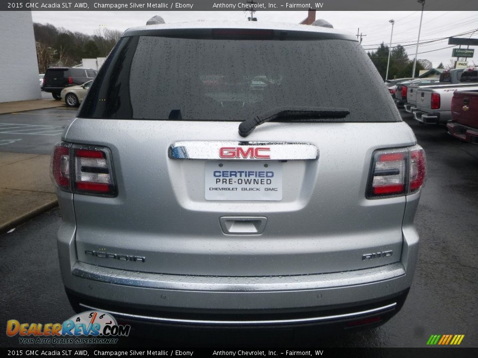 2015 GMC Acadia SLT AWD Champagne Silver Metallic / Ebony Photo #5