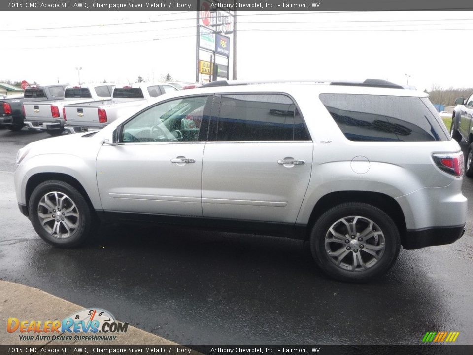 2015 GMC Acadia SLT AWD Champagne Silver Metallic / Ebony Photo #7