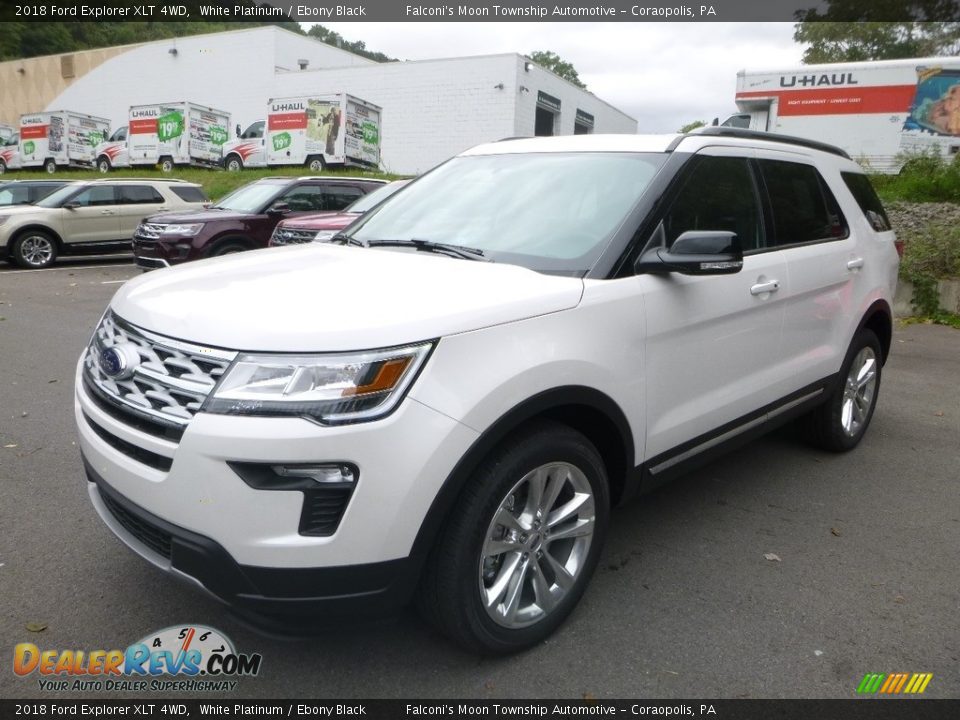 2018 Ford Explorer XLT 4WD White Platinum / Ebony Black Photo #5