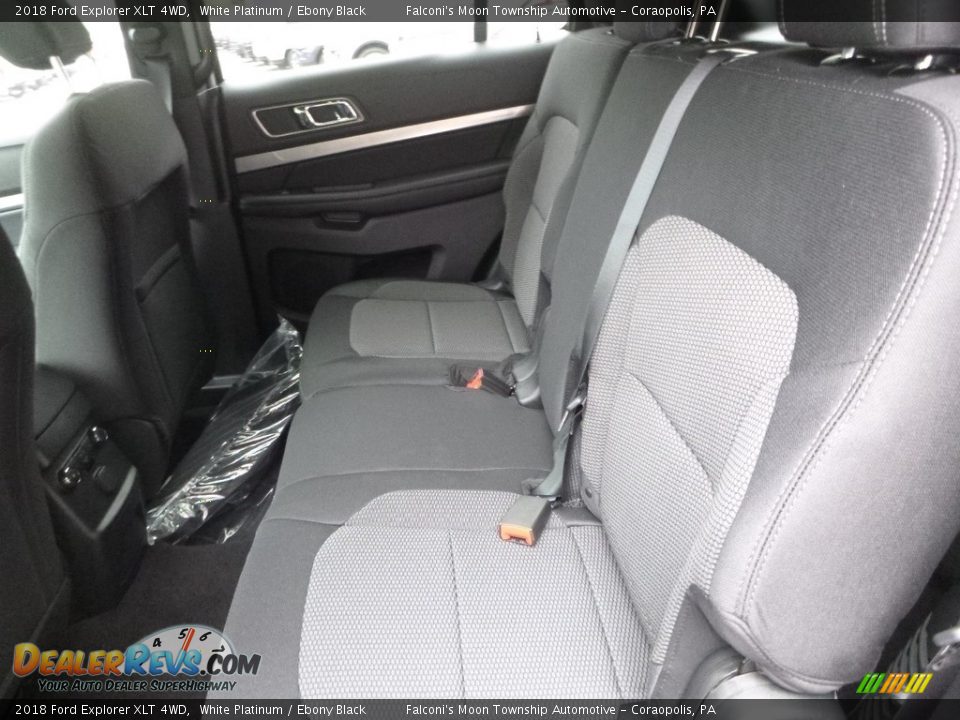 2018 Ford Explorer XLT 4WD White Platinum / Ebony Black Photo #8