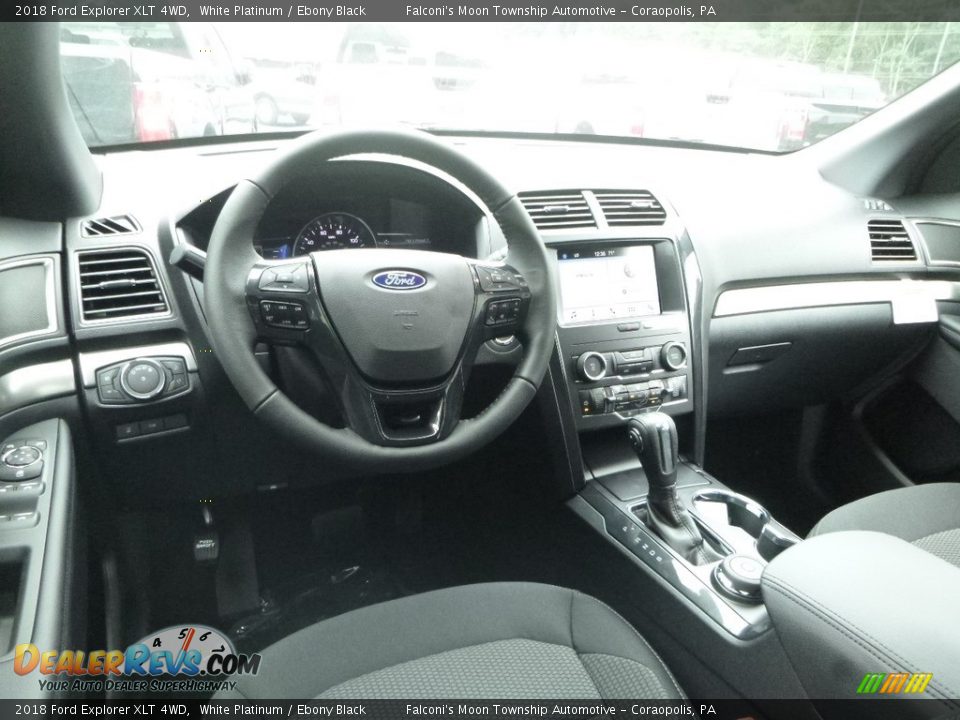 2018 Ford Explorer XLT 4WD White Platinum / Ebony Black Photo #10