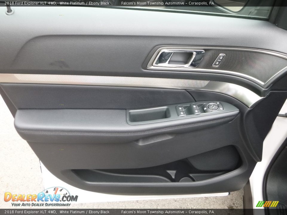 2018 Ford Explorer XLT 4WD White Platinum / Ebony Black Photo #11