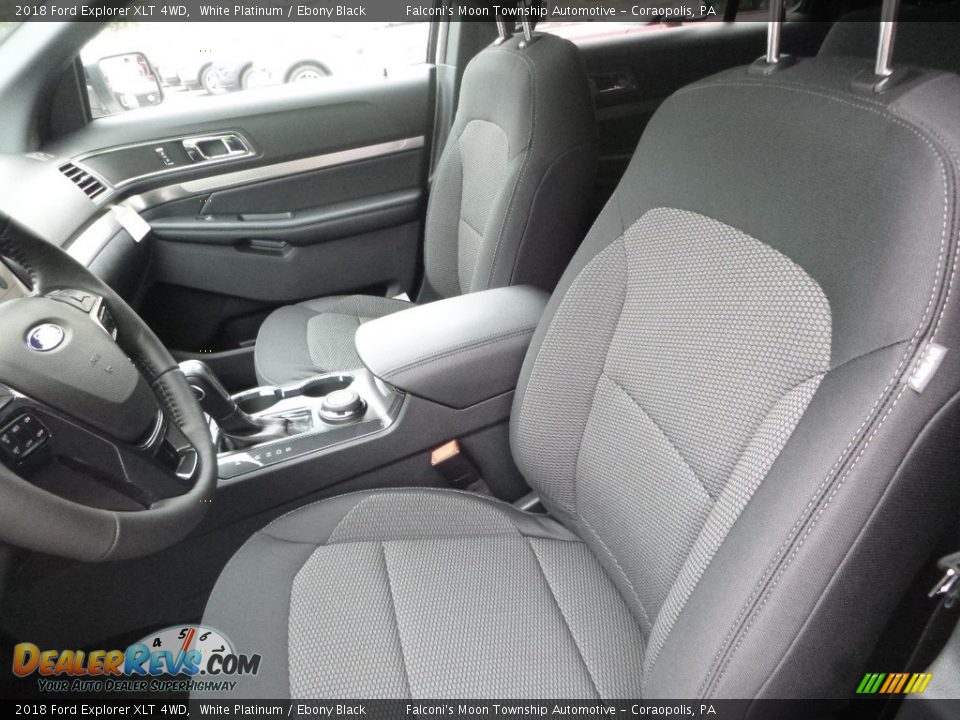 2018 Ford Explorer XLT 4WD White Platinum / Ebony Black Photo #12