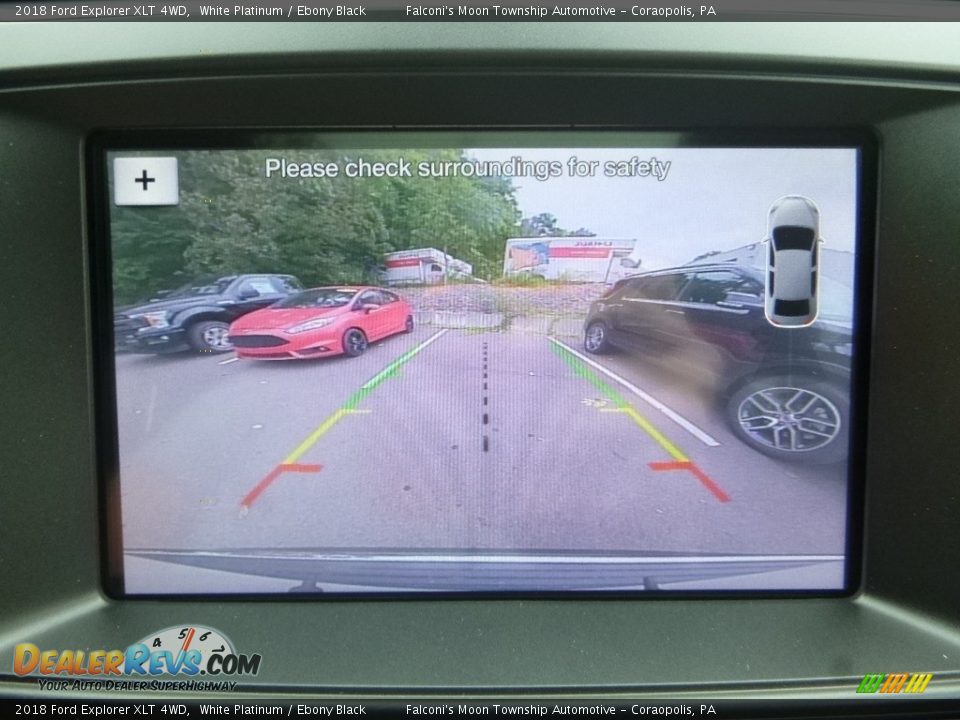 2018 Ford Explorer XLT 4WD White Platinum / Ebony Black Photo #16