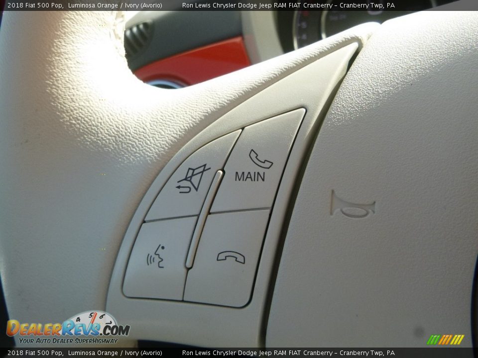 2018 Fiat 500 Pop Steering Wheel Photo #19