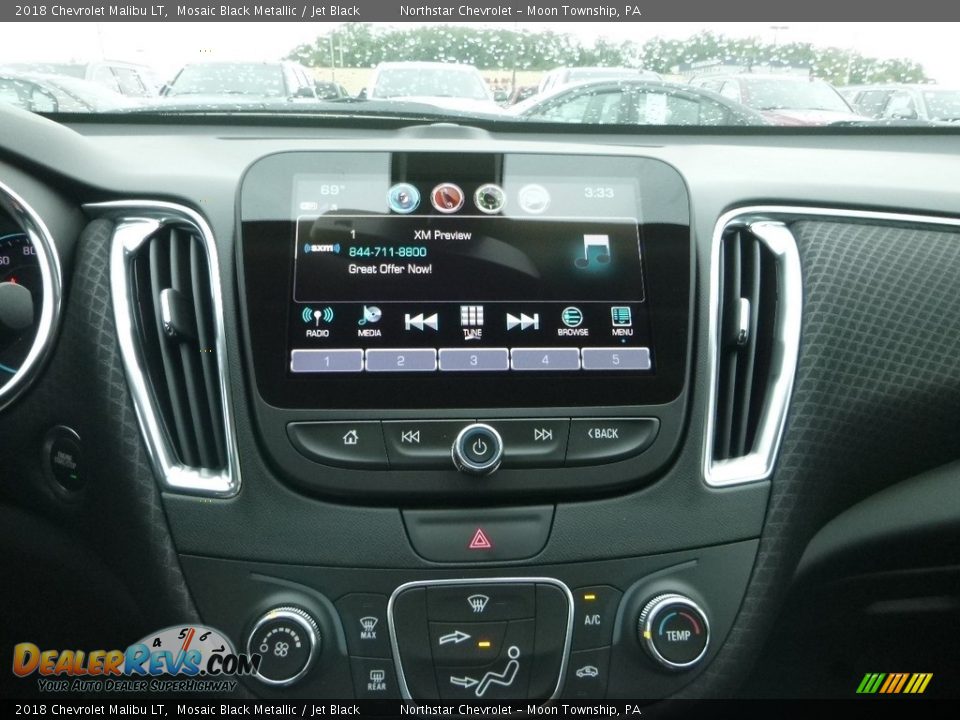 2018 Chevrolet Malibu LT Mosaic Black Metallic / Jet Black Photo #17