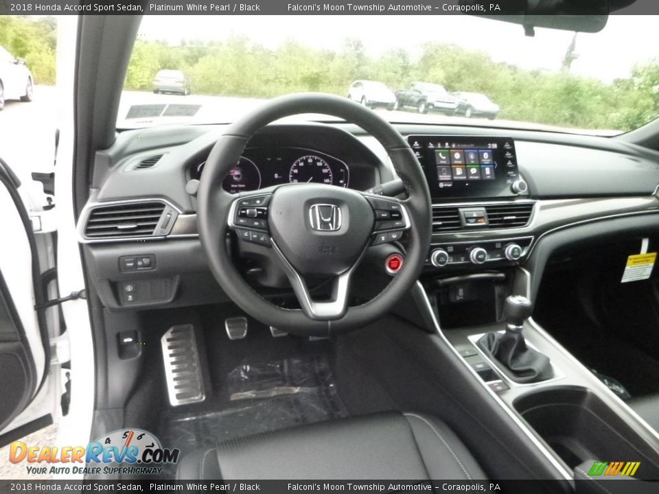 Black Interior - 2018 Honda Accord Sport Sedan Photo #10
