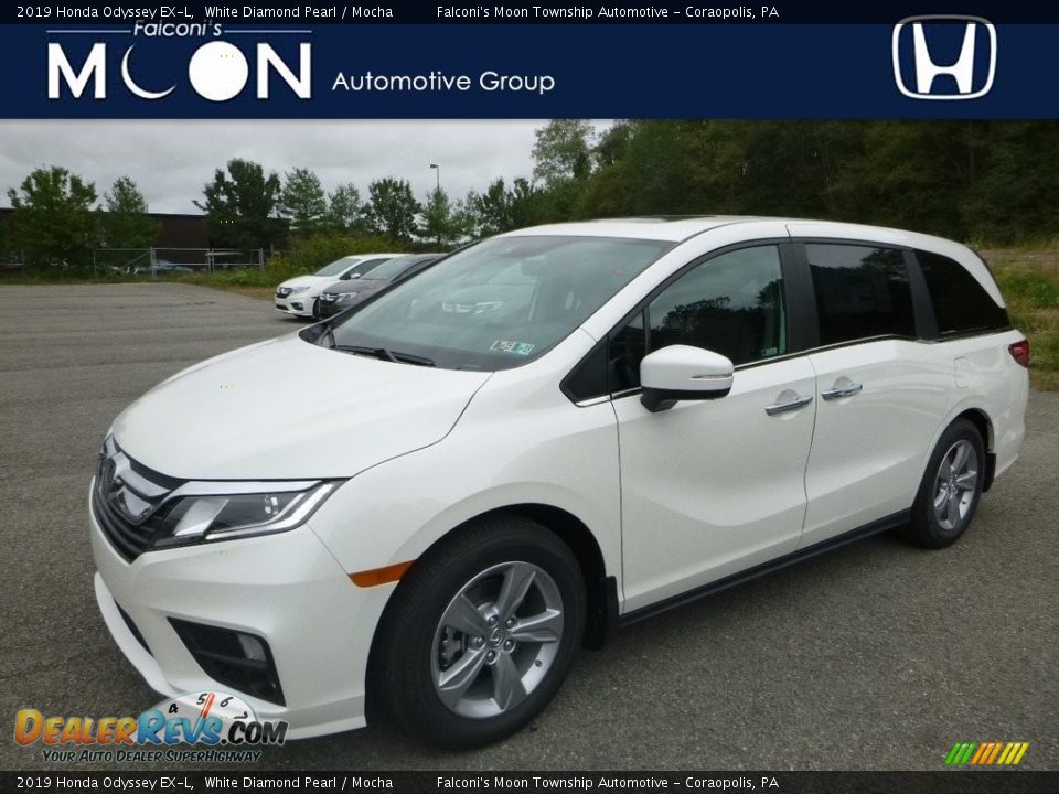 2019 Honda Odyssey EX-L White Diamond Pearl / Mocha Photo #1