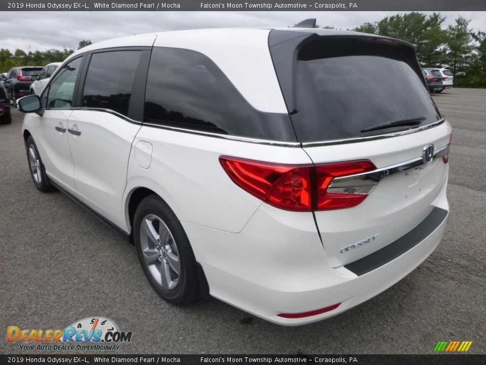 2019 Honda Odyssey EX-L White Diamond Pearl / Mocha Photo #2