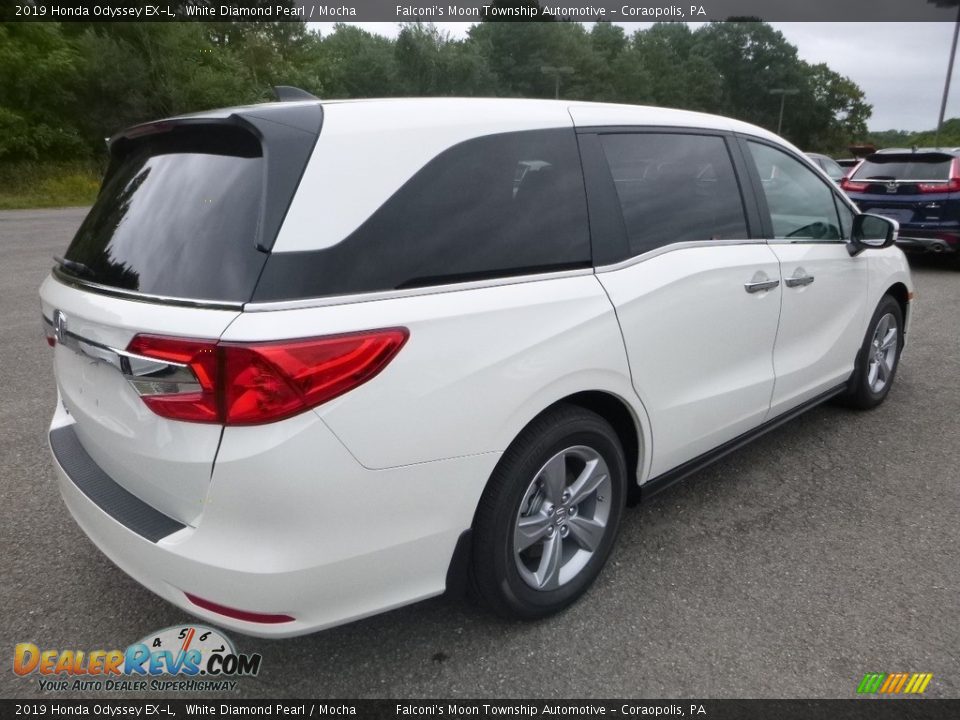 2019 Honda Odyssey EX-L White Diamond Pearl / Mocha Photo #4