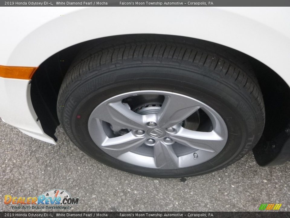 2019 Honda Odyssey EX-L White Diamond Pearl / Mocha Photo #7