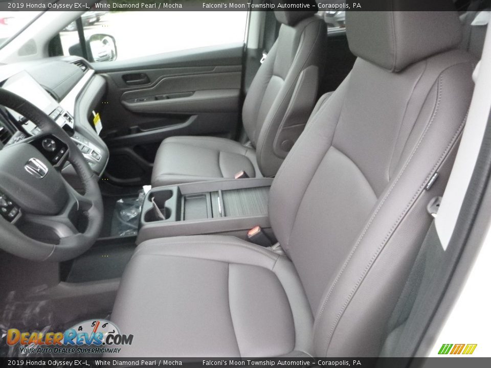 2019 Honda Odyssey EX-L White Diamond Pearl / Mocha Photo #8