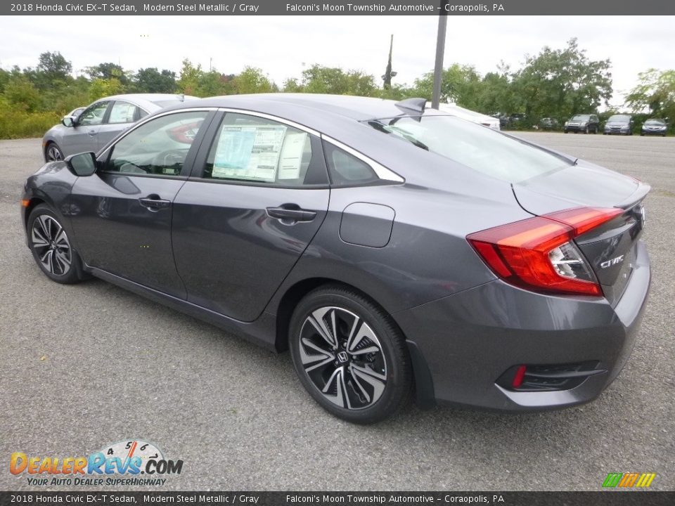 2018 Honda Civic EX-T Sedan Modern Steel Metallic / Gray Photo #2