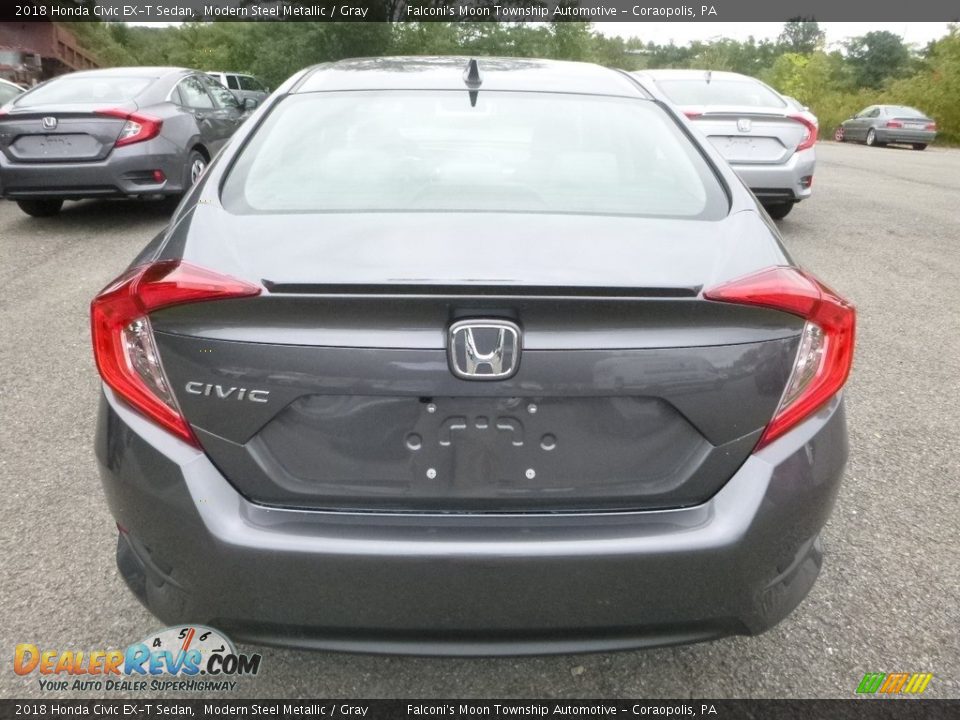 2018 Honda Civic EX-T Sedan Modern Steel Metallic / Gray Photo #3