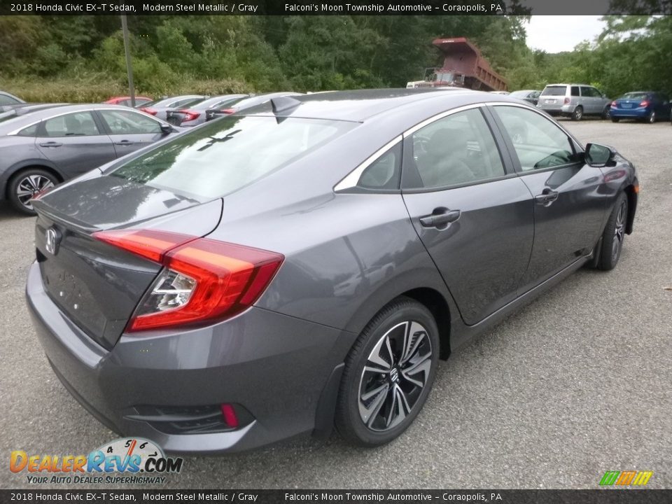 2018 Honda Civic EX-T Sedan Modern Steel Metallic / Gray Photo #4