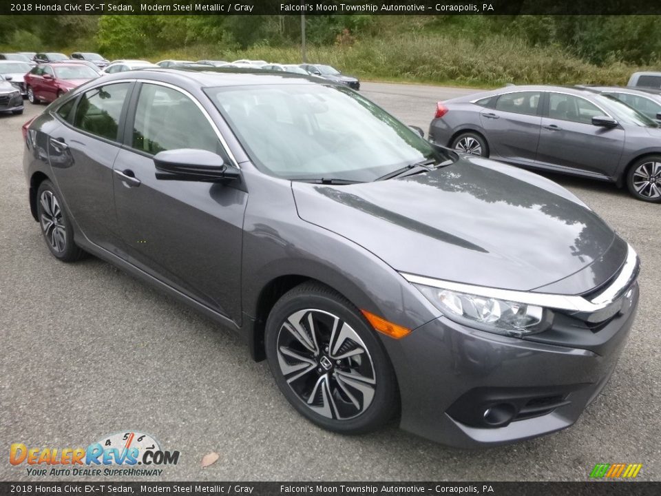 2018 Honda Civic EX-T Sedan Modern Steel Metallic / Gray Photo #5