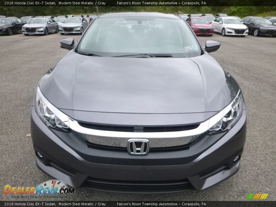 2018 Honda Civic EX-T Sedan Modern Steel Metallic / Gray Photo #6