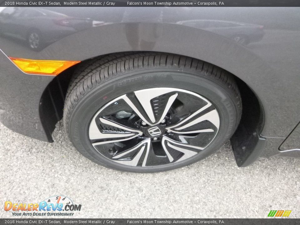2018 Honda Civic EX-T Sedan Modern Steel Metallic / Gray Photo #7